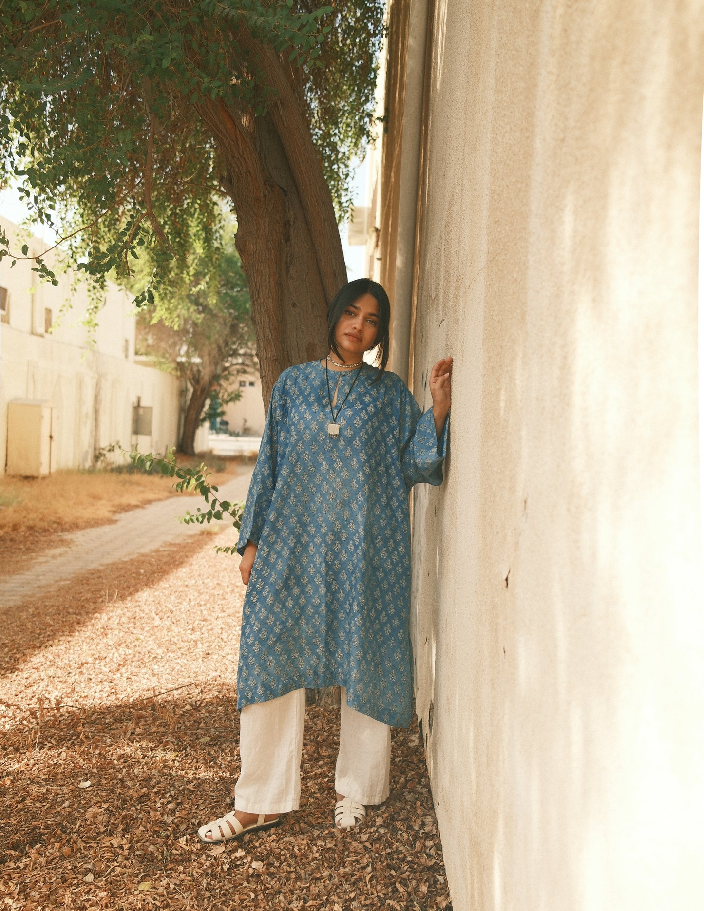 TREEJM Ela - Indigo silk