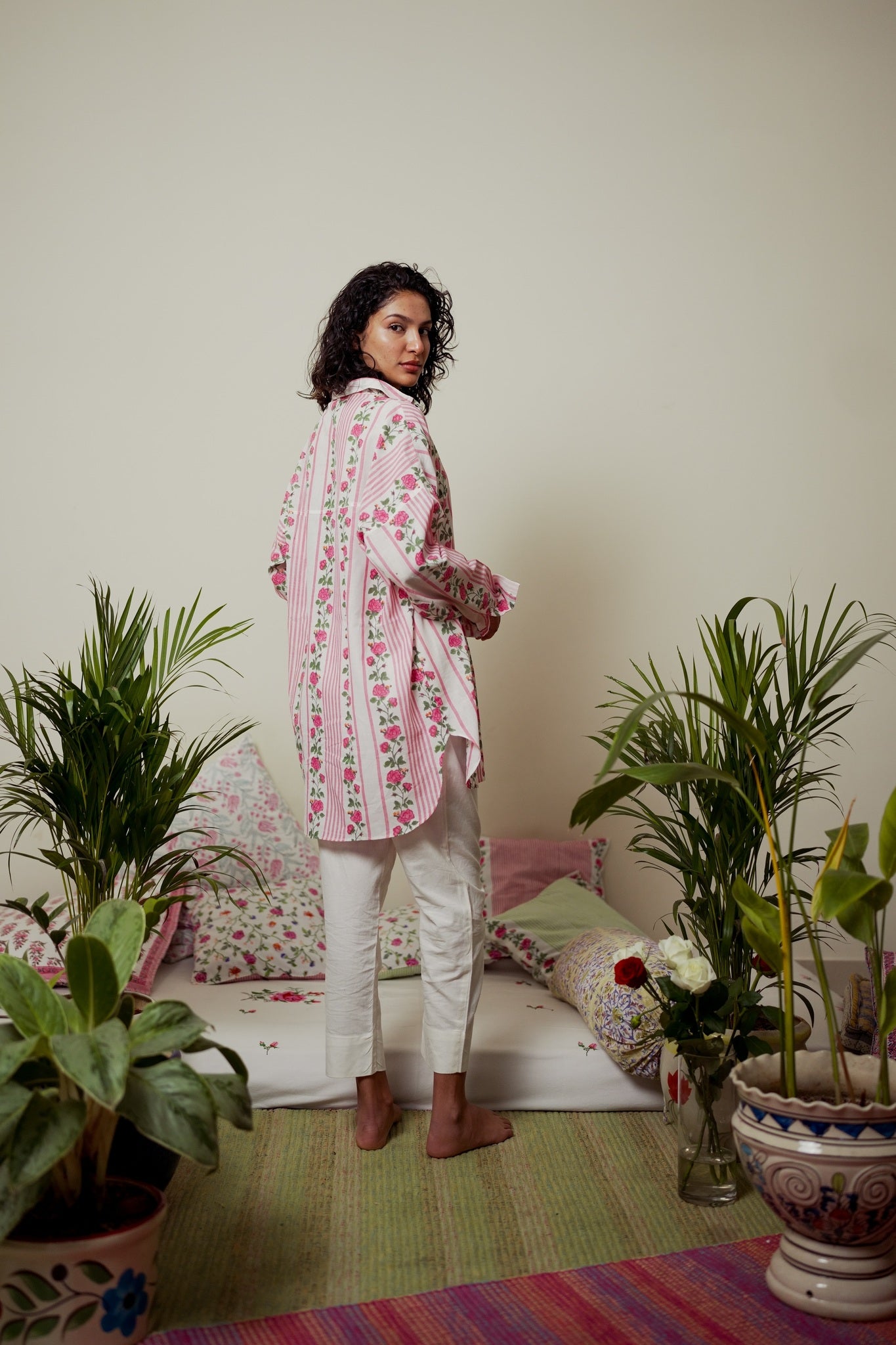 Gulabi Striped Oversized Shirt