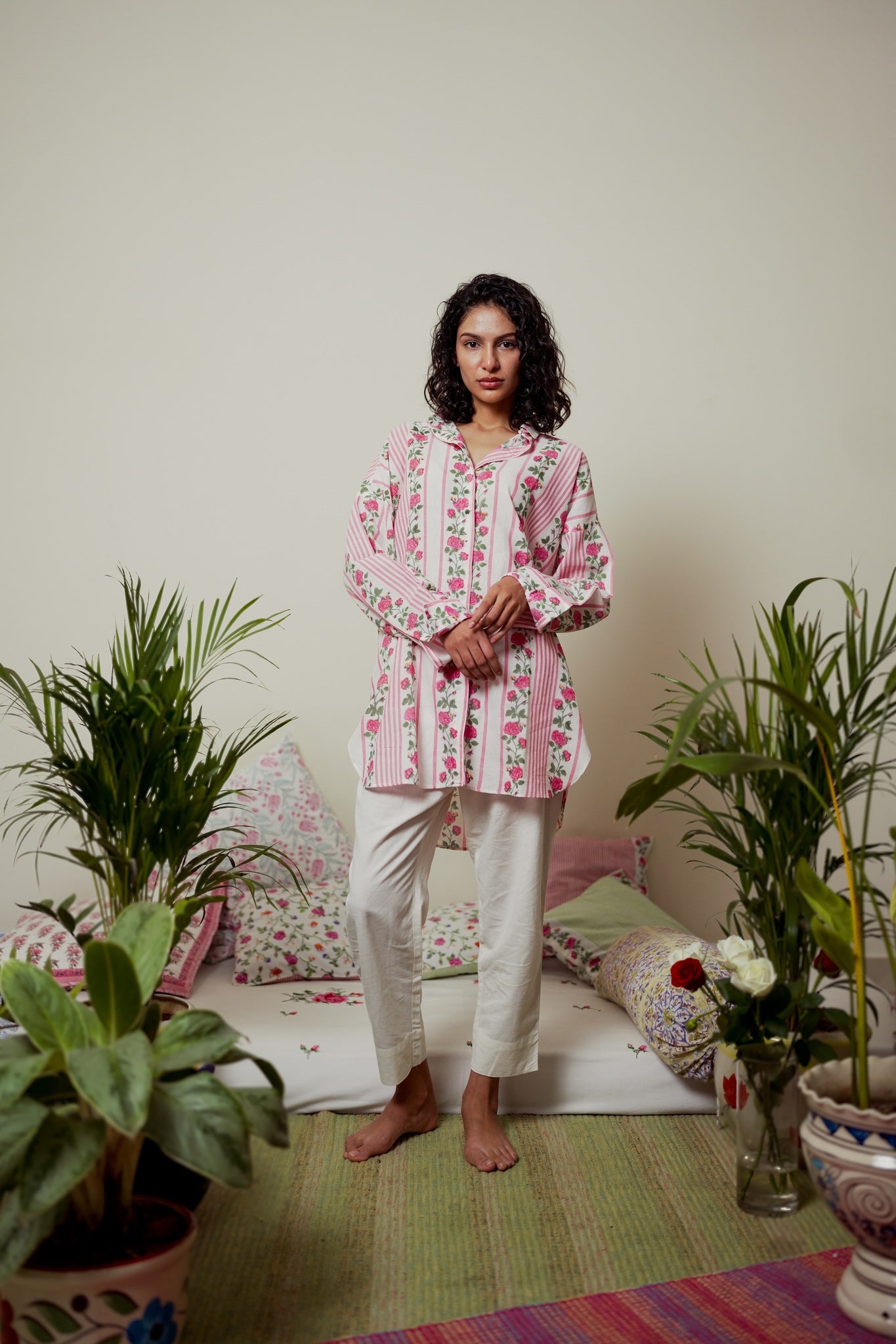 Gulabi Striped Oversized Shirt