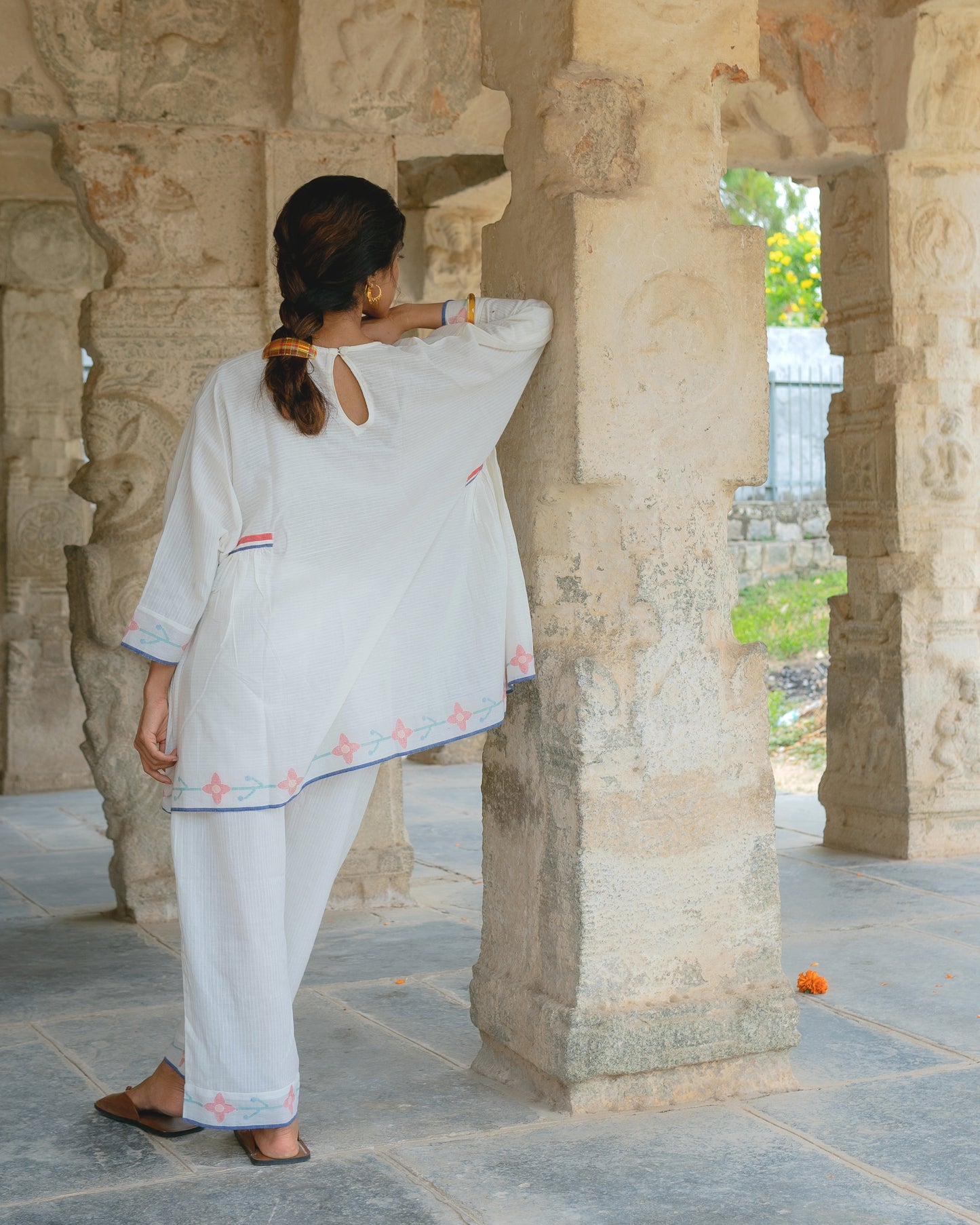 Roja Jamdani Co ord Set