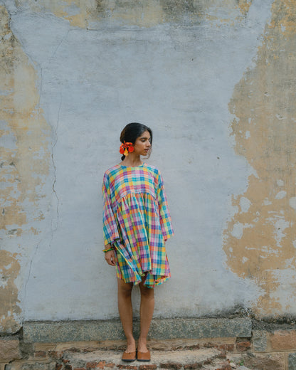 Madras Short Dress