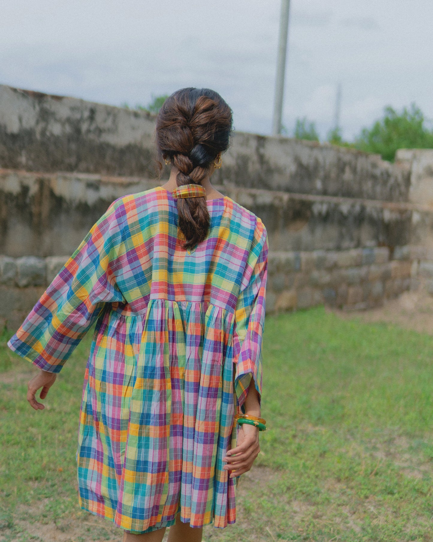 Madras Short Dress