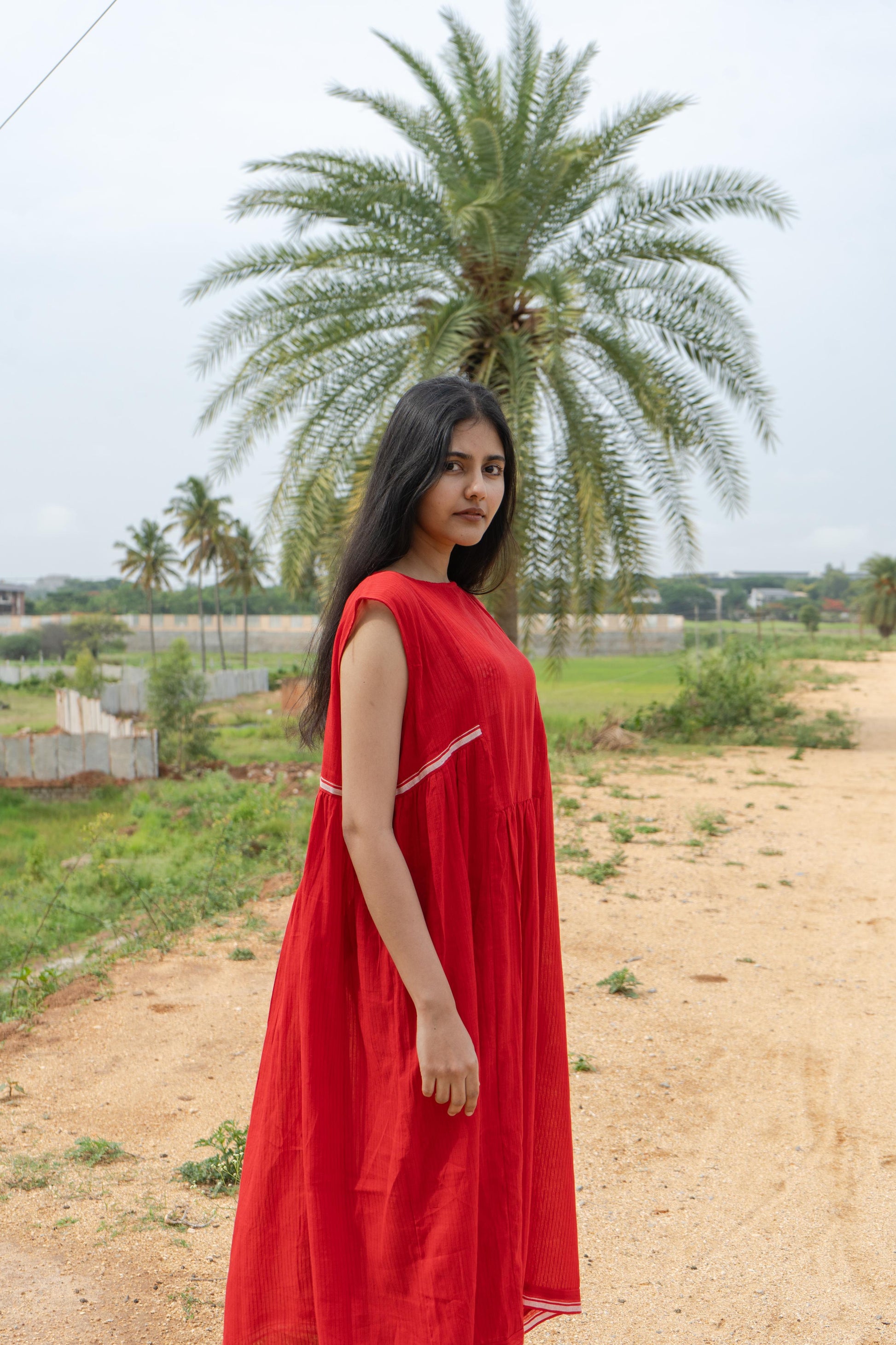 TREEJM Roja Red Dress