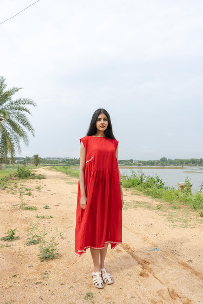 TREEJM Roja Red Dress