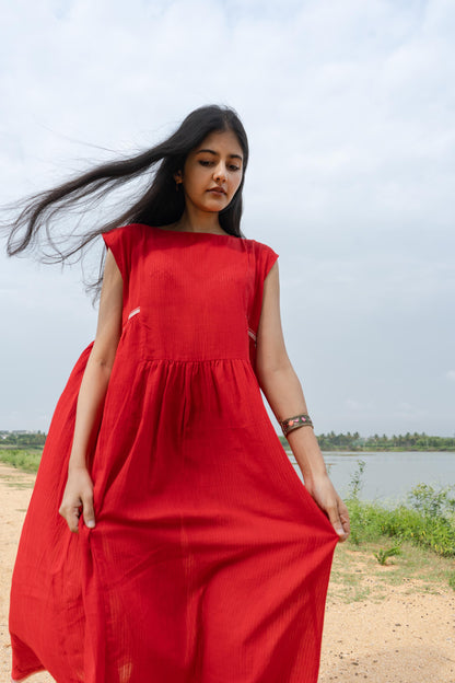 TREEJM Roja Red Dress