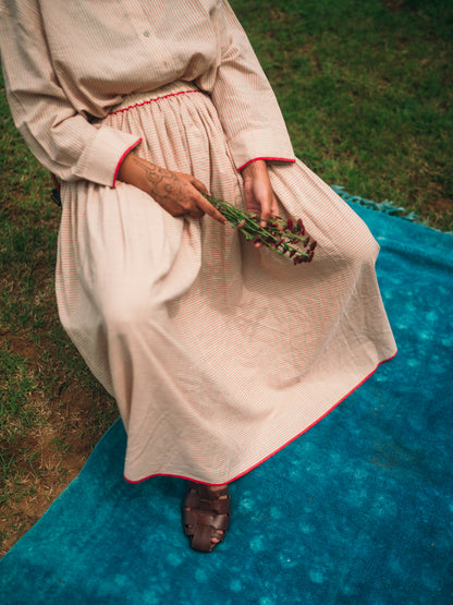 Sand-striped skirt