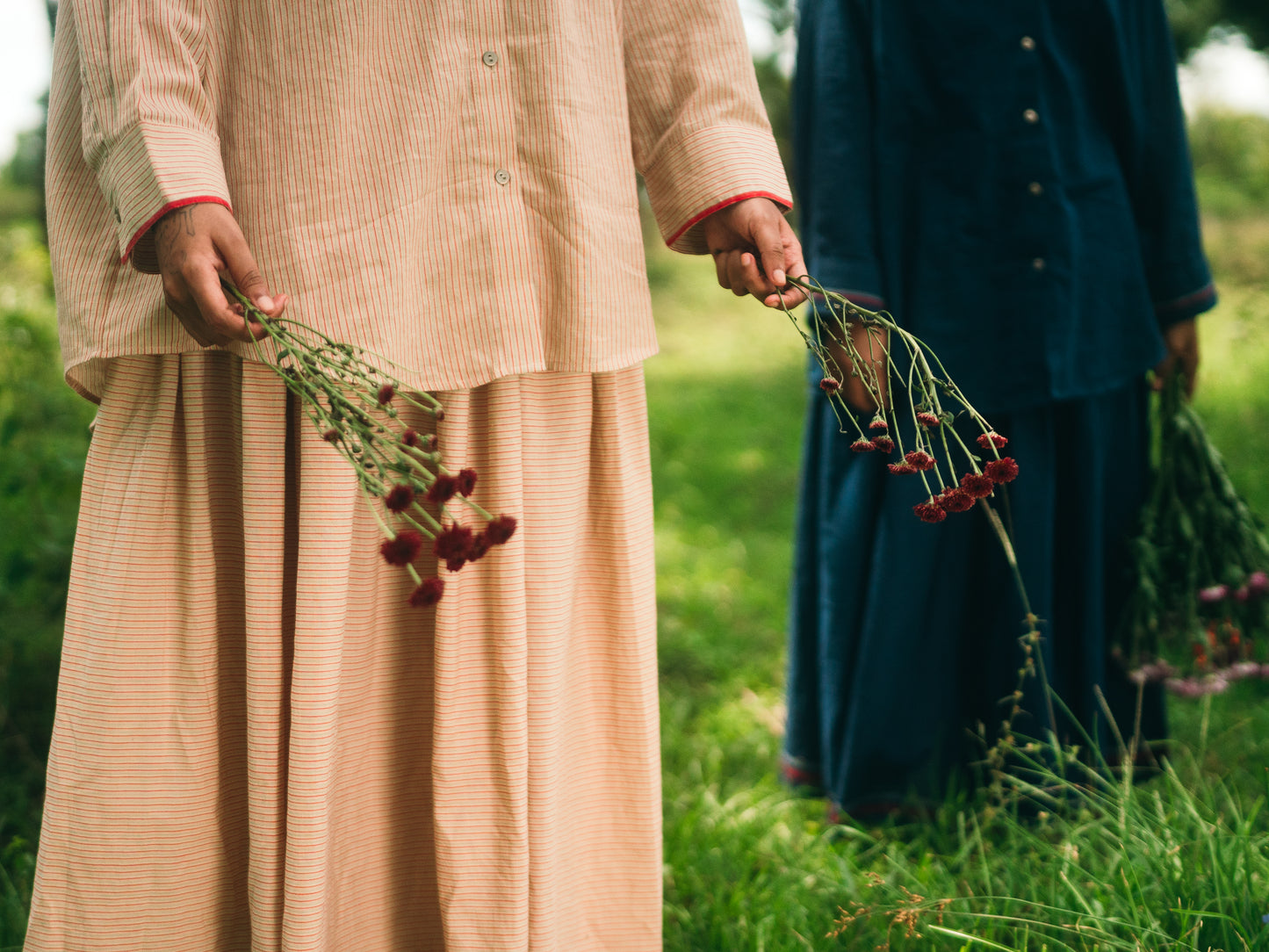 Sandstriped skirt set