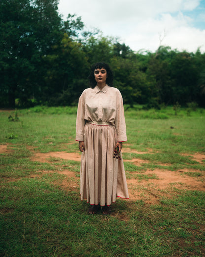 Sandstriped skirt set